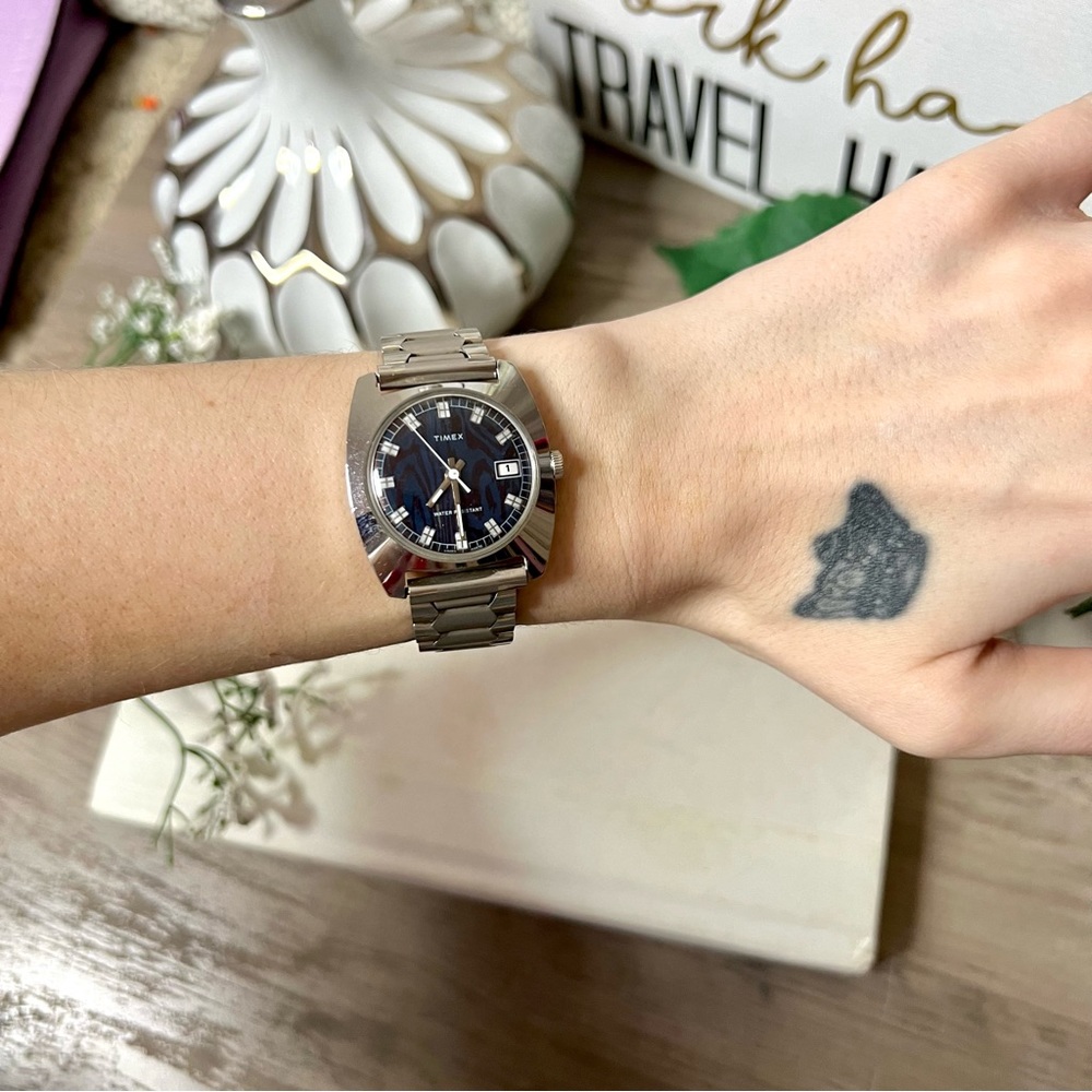 Silver & Blue Timex Watch - Picture 2 of 10